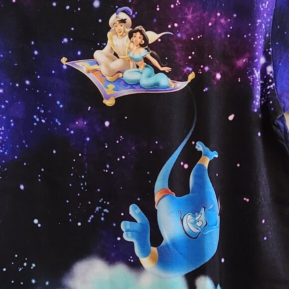 Tokyo Disney Resort Aladdin Jasmine Genie Jafar Graphic T-shirt Japan Disneyland - Picture 3 of 4